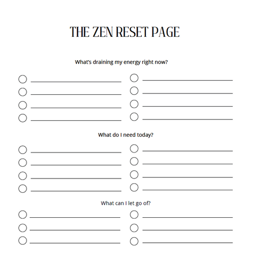The Reset Journal